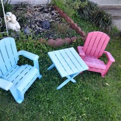 Three Piece Little Kids Patio Furniture