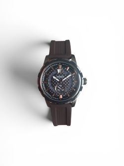 Fossil FS4990 Gunmetal Brown Strap Men’s Watch