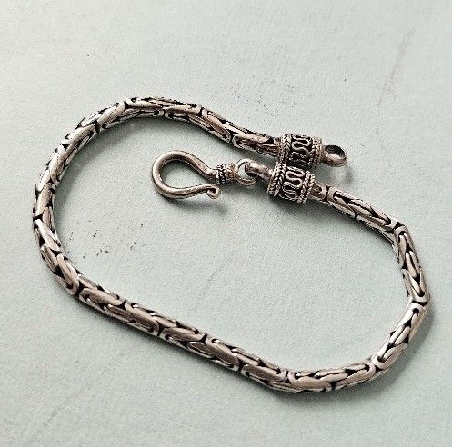 Sterling Silver Byzantine Bracelet