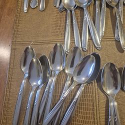 30 Stainless Spoons Simeon & George Rogers