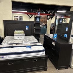 New Bedroom Set With Storage (Snap Or Synchrony Accepted)