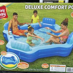Play Date Comfort Inflatable Family Family Swimming Pool Piscina