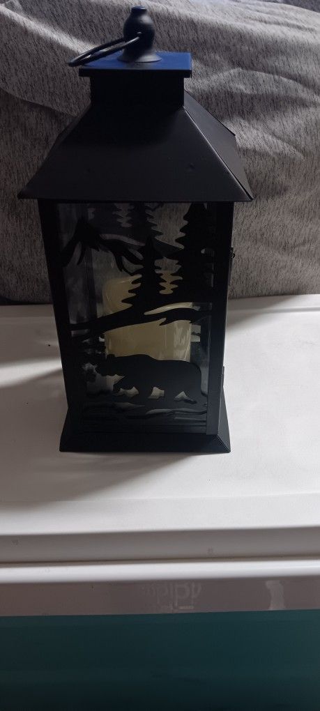 Woodland Design Glass&Metal Candle Case with Door
