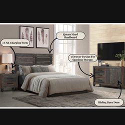Brand New Complete Bedroom Set With FREE Orthopedic Mattress For $499!!!