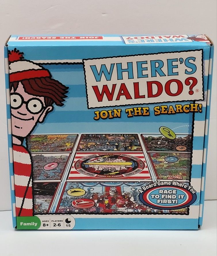 2012 Where's Waldo? Join the Search! Family Board Game Complete Get ready to join the ultimate search for Waldo with this complete family board game