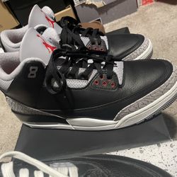 Black cement 3s size 10