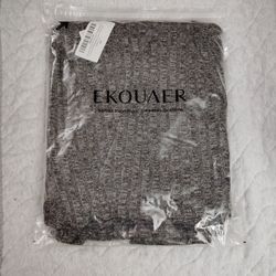 Ekouaer Ribbed Knit Women's Pajamas Set Size M