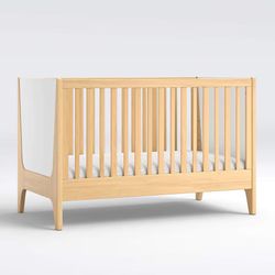 Crate & barrel Bensen modern Wood crib 4 In 1 Toddler Bed And Matress 