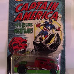 CAPTAIN AMERICA QOMBEE RED SKULL HOT WHEELS VINTAGE COLLECTION 