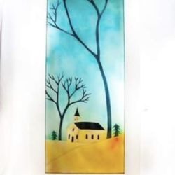Stained Glass Wood Framed Doors