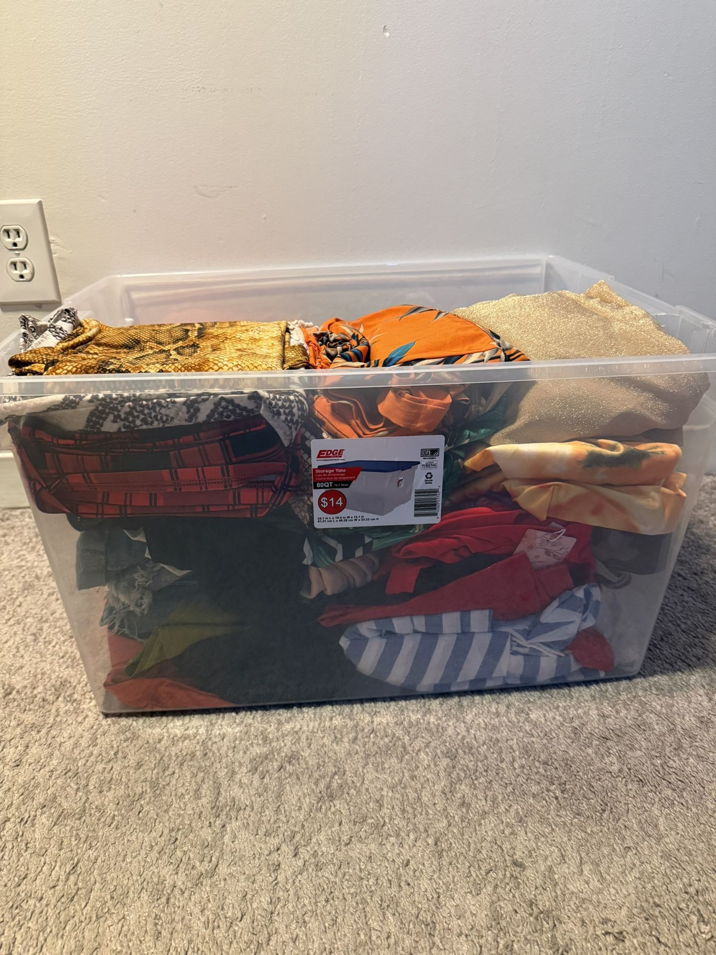Mixed Clothing & Accessories Tub