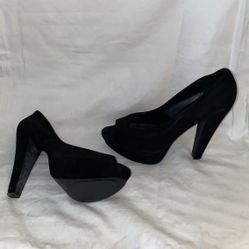 Aldo Suede Peep toe heels 