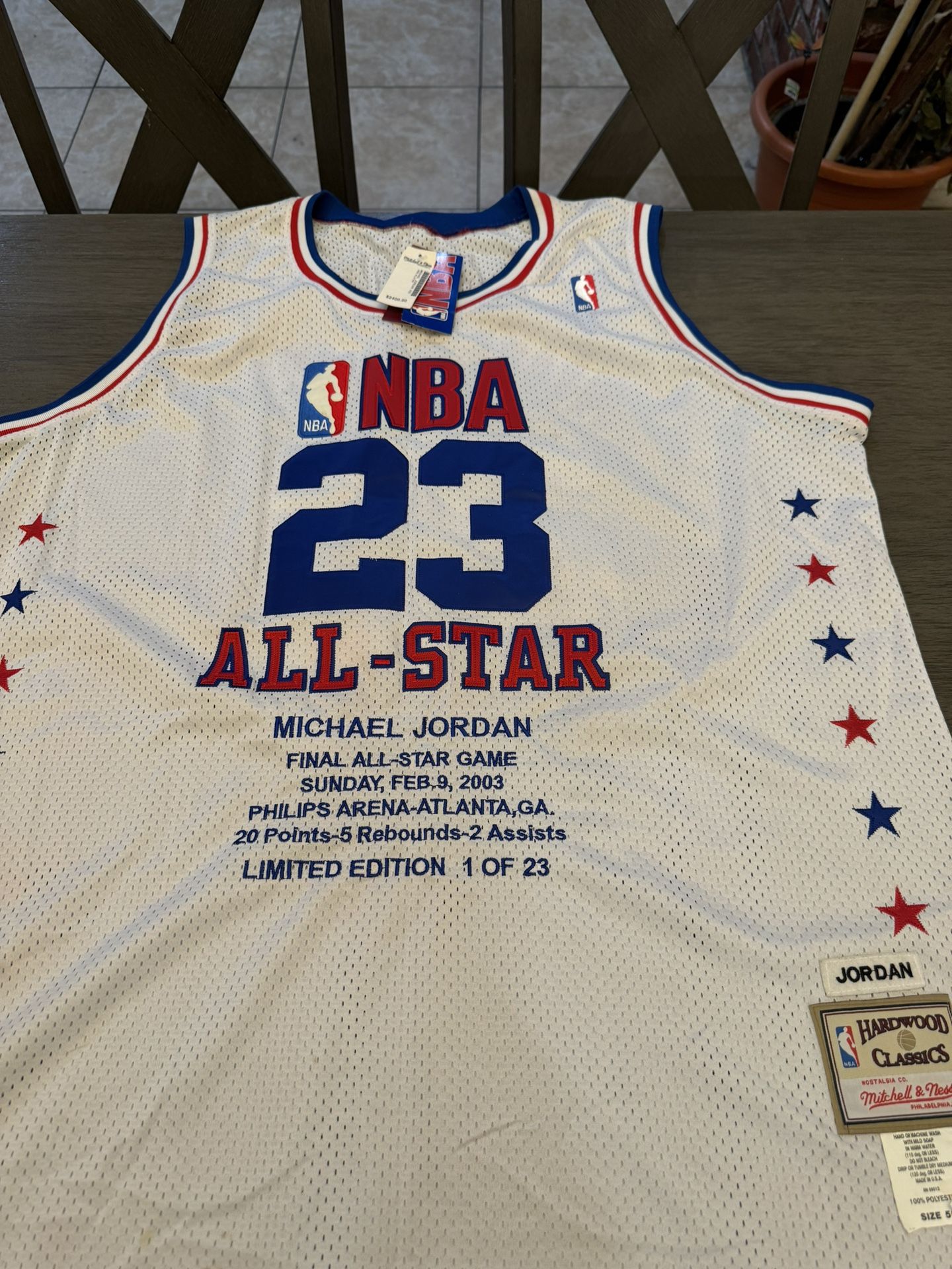 Limited Edition 2003 Jordan All Star Jersey NBA Michael Jordan
