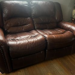 Leather Recliner Loveseat And Recliner Sofa