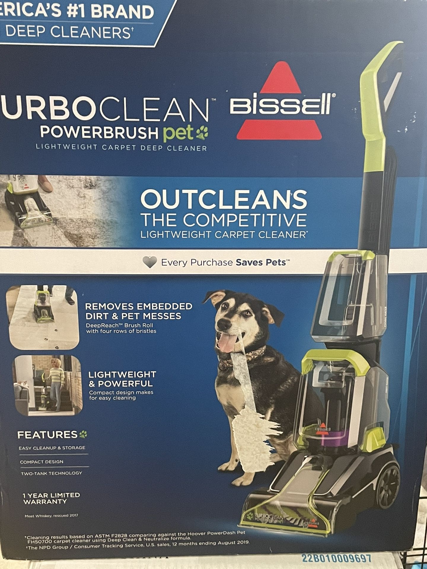 Bissell Turbo clean Power brush Pet Vacuum Cleaner 