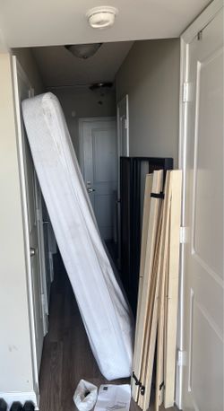 Bed Frame & Queen Mattress