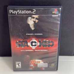 PlayStation 2 Stacked with Daniel Negreanu (2006) Complete CIB – PS2 Poker Game