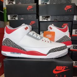Nike Air Jordan 3 Fire Red Size 10.5, 11, 11.5, 12, 13