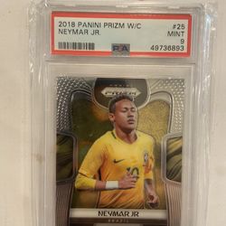 2018 Panini Prizm W/C Neymar Jr #25 PSA 9