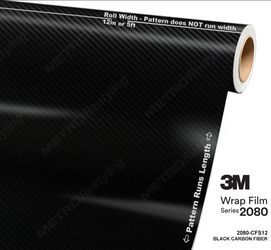 New Vinyl Wrap Black Carbon Fiber - 3M