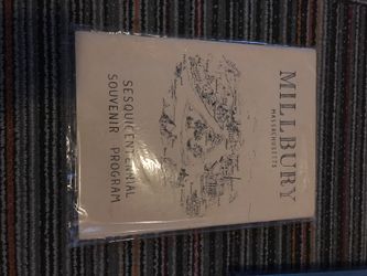 millbury massachusetts sesquicentennial souvenir program