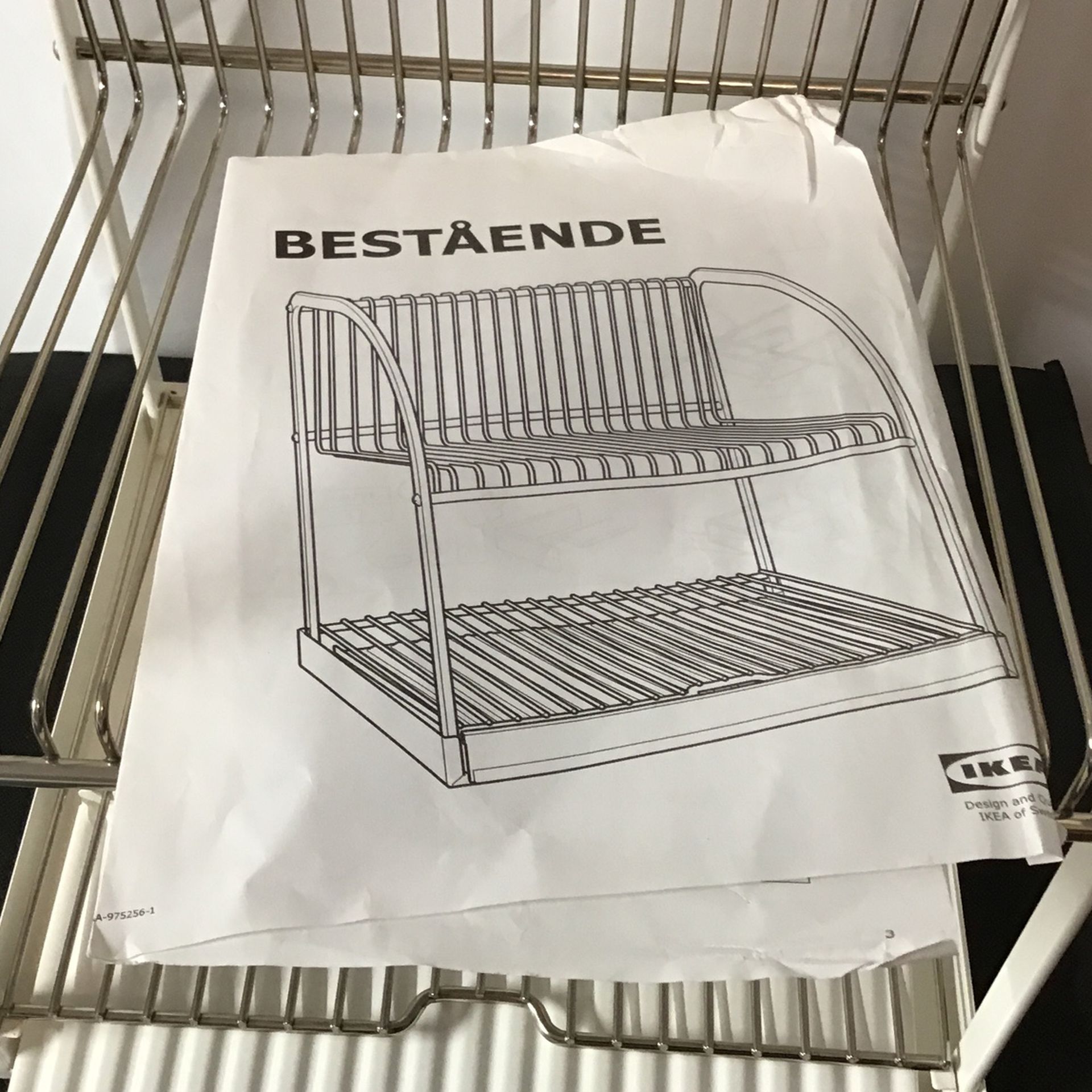 FULLÄRD Dish drainer w lid, white - IKEA