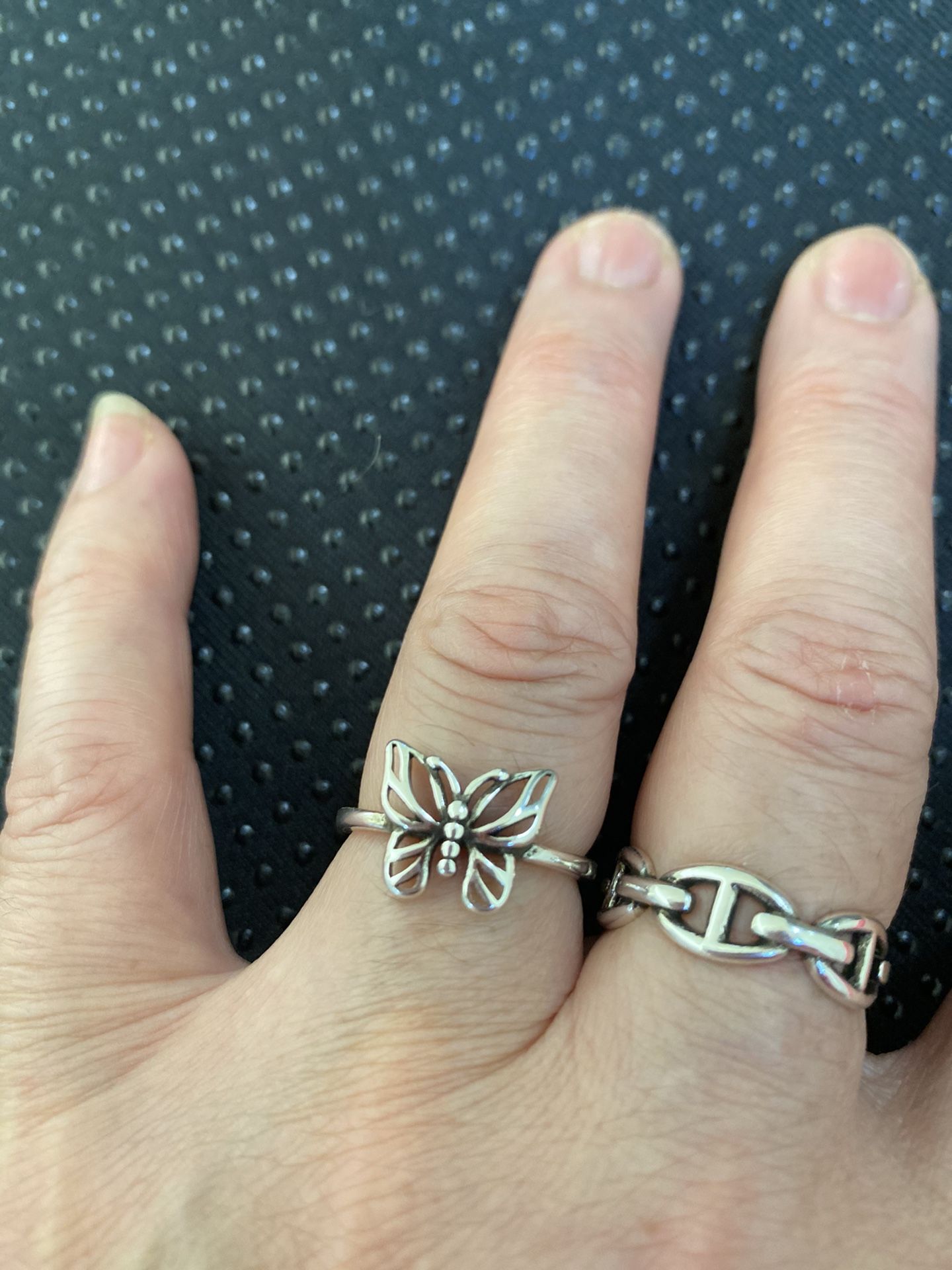 Silver Rings Y2k Rings Jewelry Butterfly rings