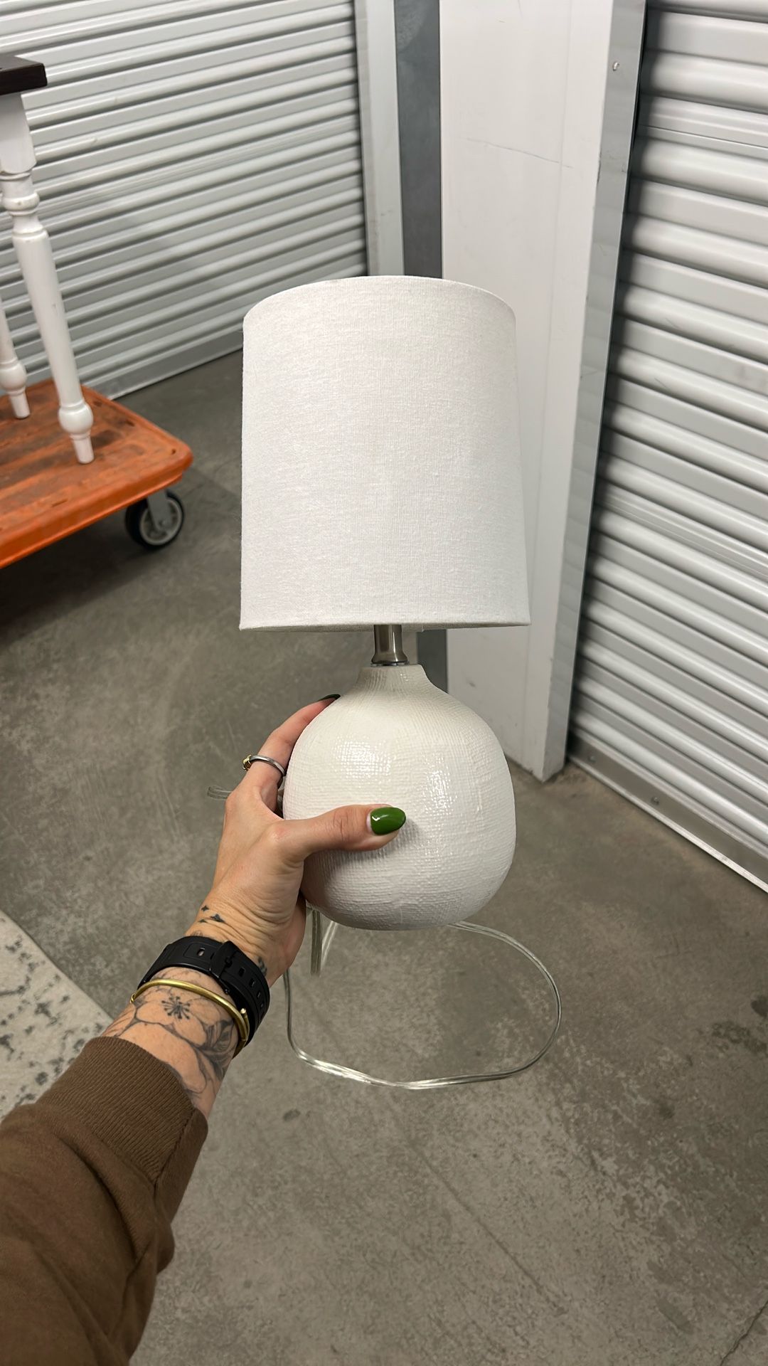 Small White Desk Lamp