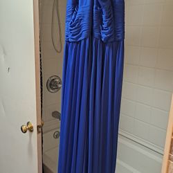 Blue Spaghetti Strap Dress