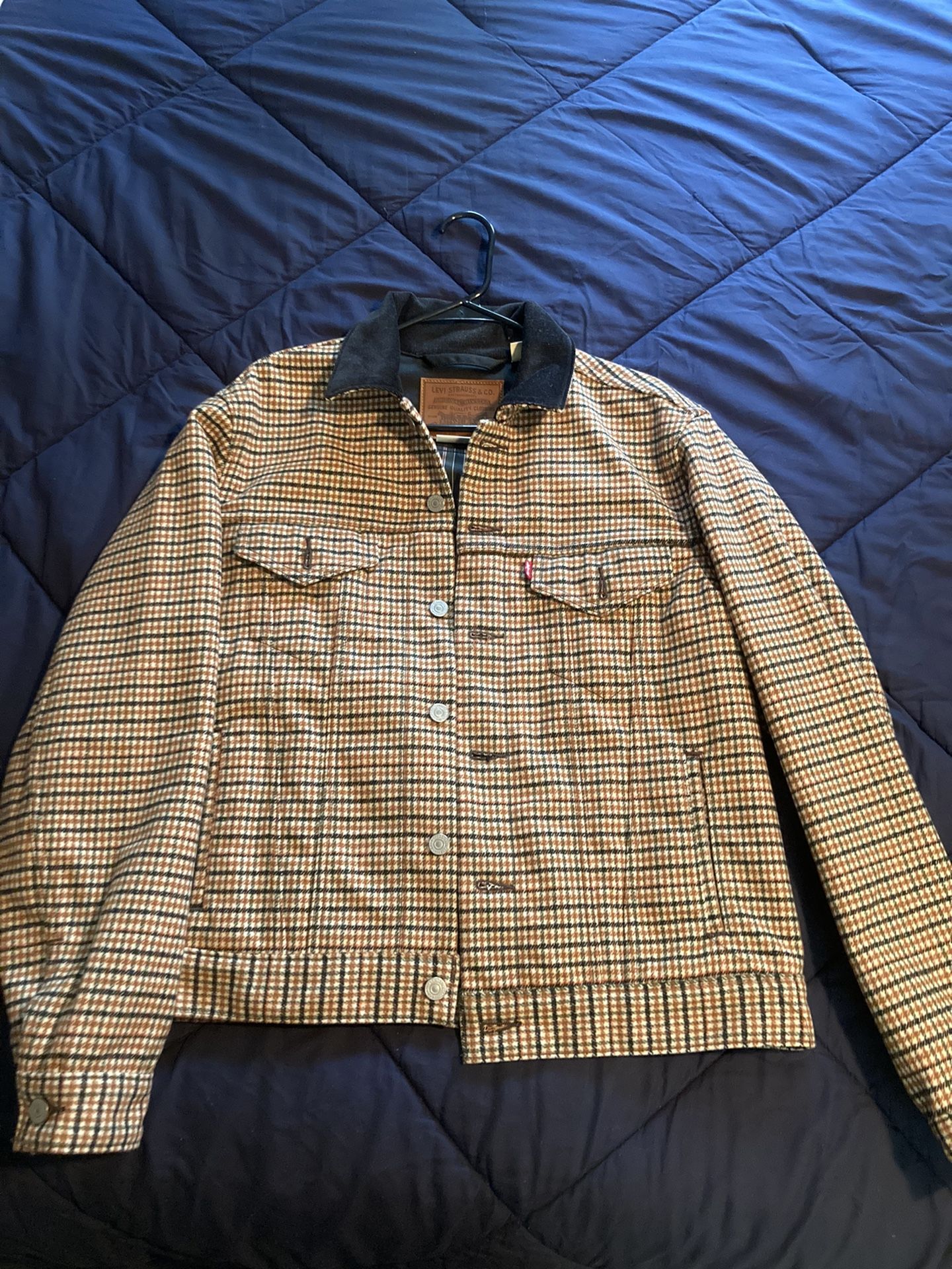Levi’s Wool Houndstooth Trucker Jacket, M