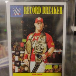 2016 Topps WWE Record Breaker John Cena Card Number 2