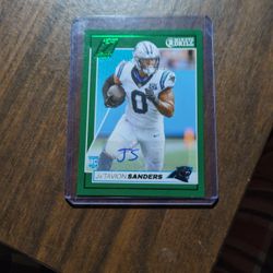 JA "TAVION SANDERS AUTO Rookie Card.