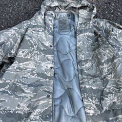 Military Surplus USAF Improved Rain Parka With Liner