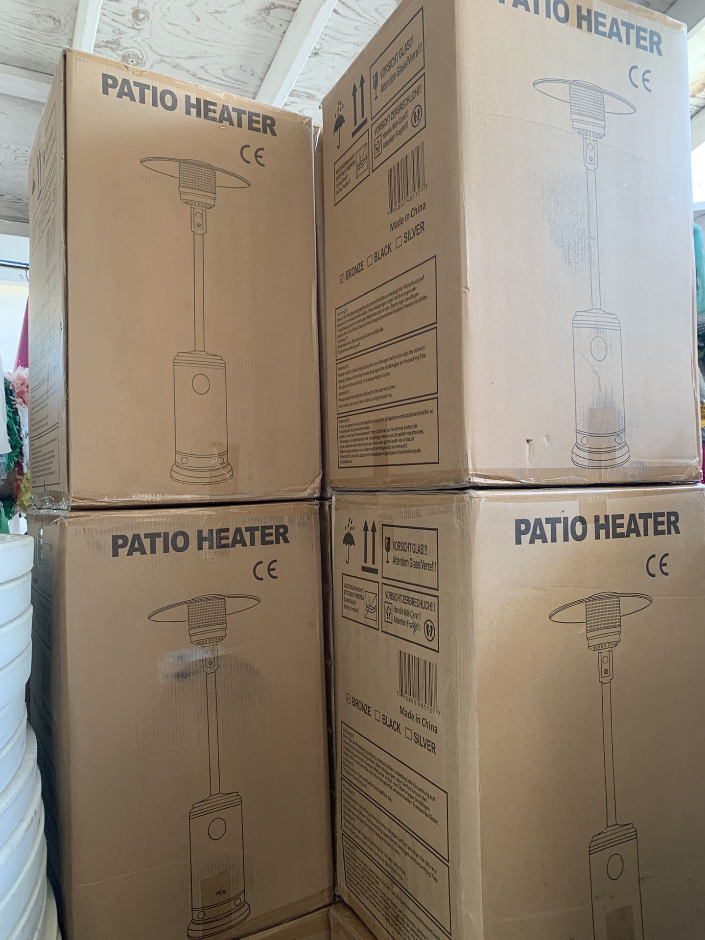 NEW PATIO HEATERS $135 CADA UNO -BRONZE-