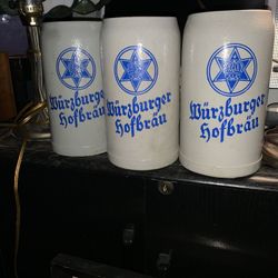 3 German Beer steins.