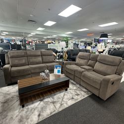 NEW!! ✅BROWN SOFA AND LOVE SEAT🛋️