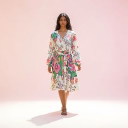 Floral Midi Dress in Multicolor **NEW** w/o Tag