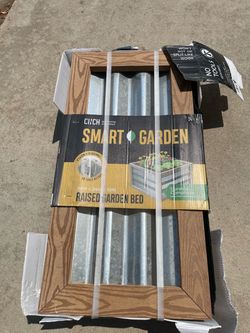 Cinch Smart Garden 24 in. x 24 in. x 12 in. Tan Composite with Galvanized Steel Raised Garden Bed