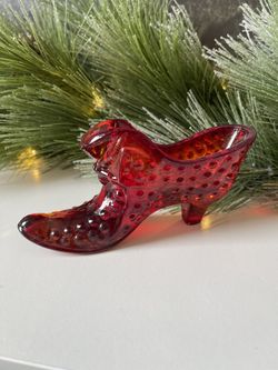 Red Glass Shoe/Slipper