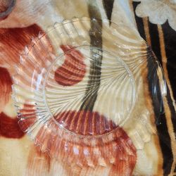 crystal glass dish