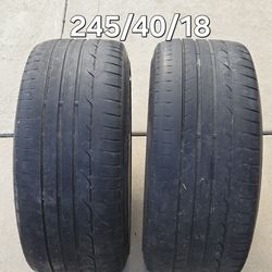 245/40/18 NOT RECOMMEND FOR ROAD USE