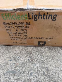 Efficient lighting vanity lights still in box