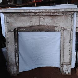 Antique fireplace mantle surround  C