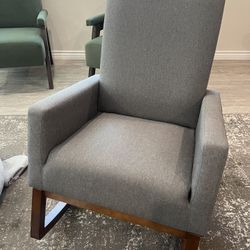 Grey Rocking Chair - Like New 