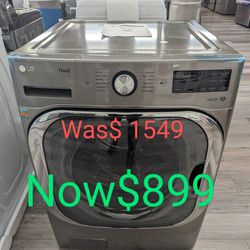 5.2 Cu.Ft Mega Capacity Front Load Washer With TurboWash $0 Down Financing Available 