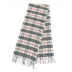 Burberry Wool Scarf Gray Black 12x60”