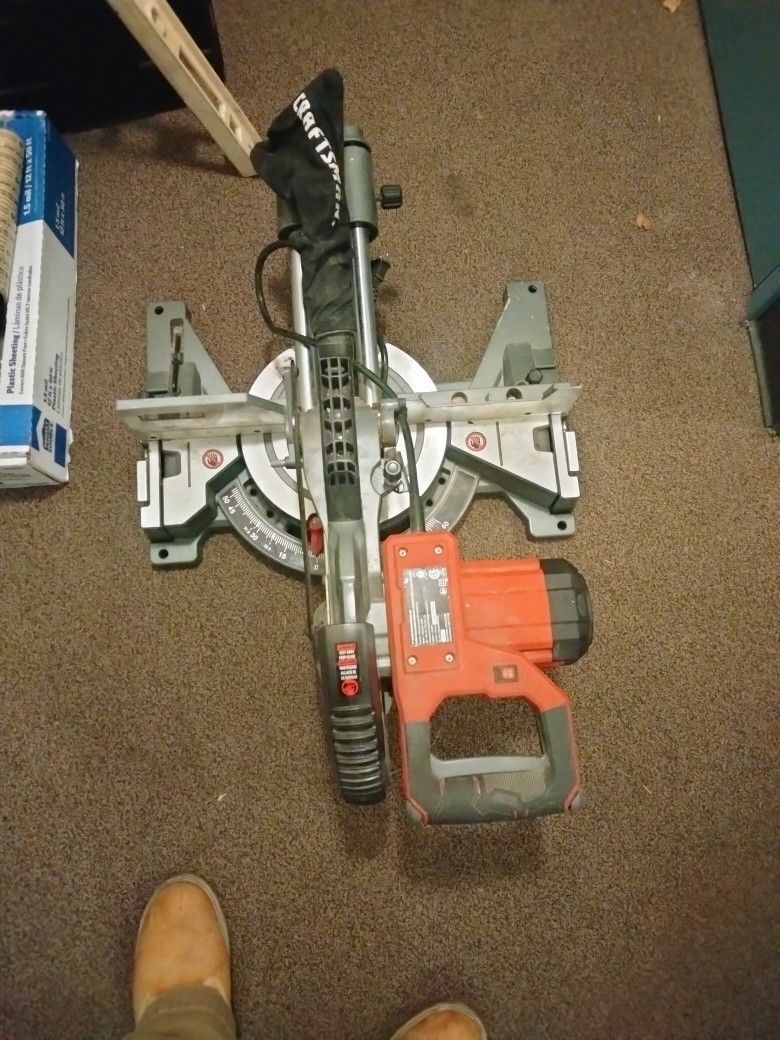 Used craftsman10"sliding compound miter saw model # CMXEMAX(contact info removed)1