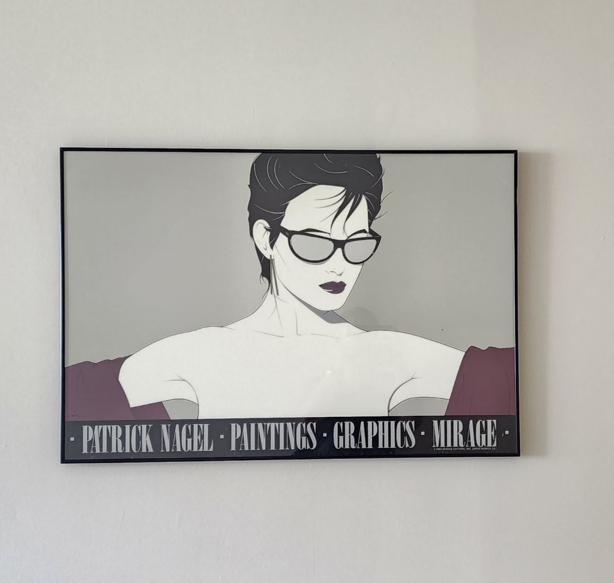 Vintage Patrick Nagel Art Framed