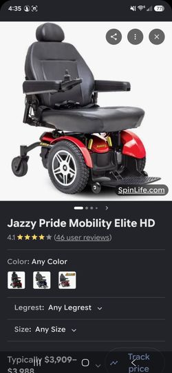 Jazzy Wheelchair with Joystick Controller