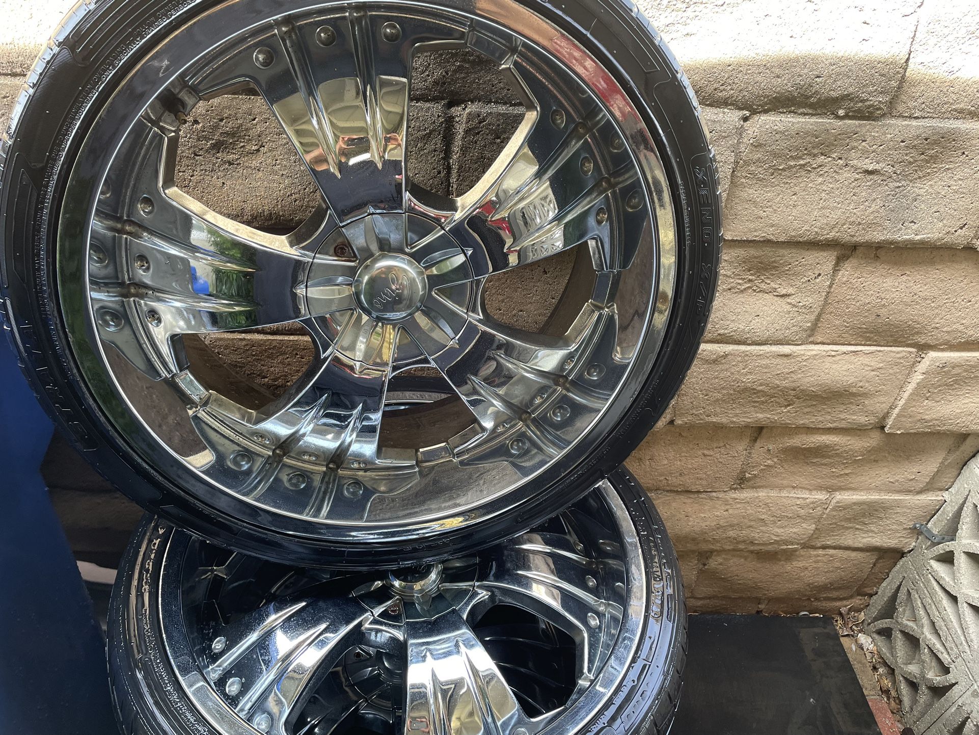 22” Gino Chrome Rims